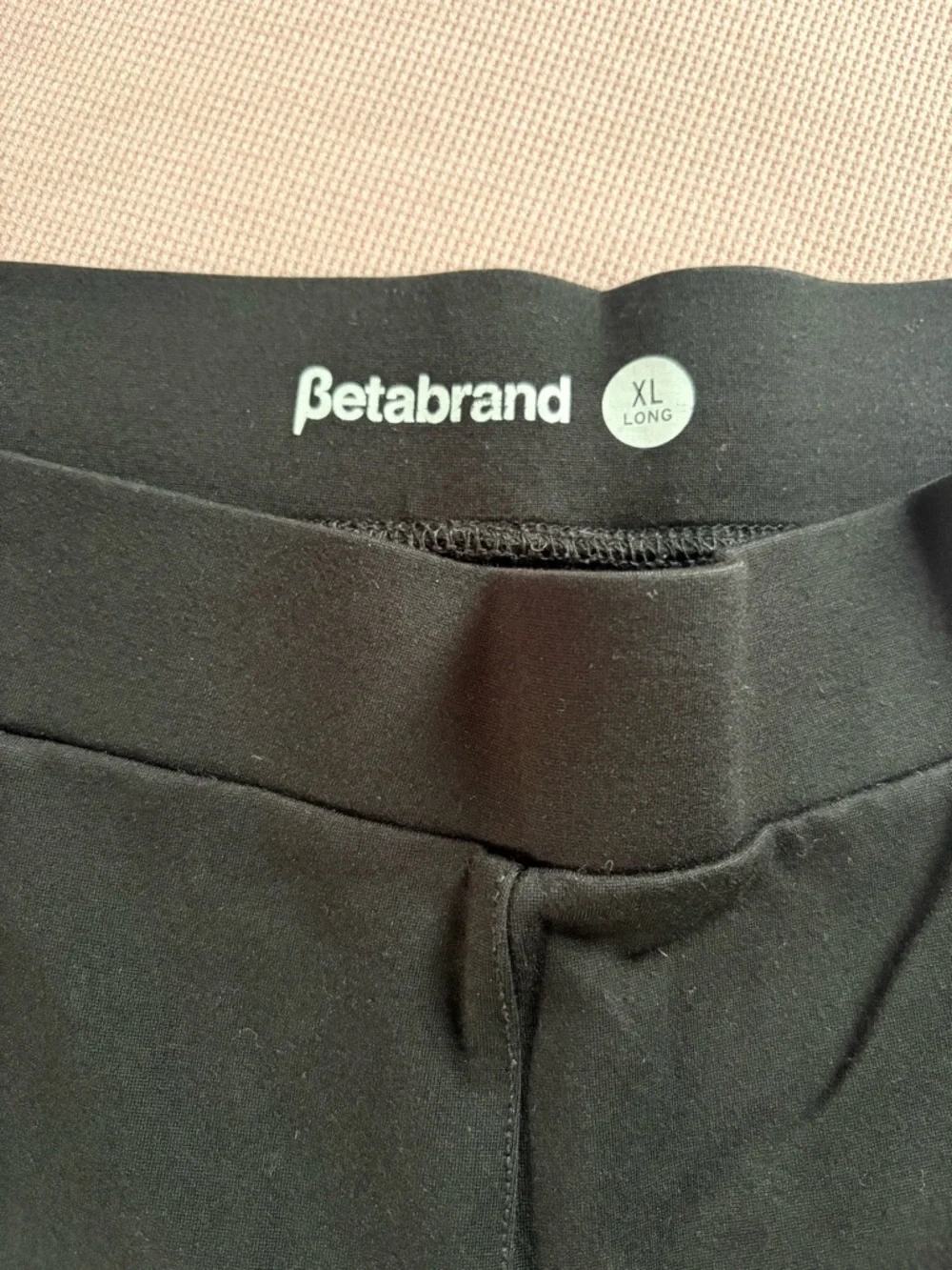 Betabrand TALL Black Straight Leg Stretch Pant Yoga Pant Trousers XL Long - Picture 3 of 5